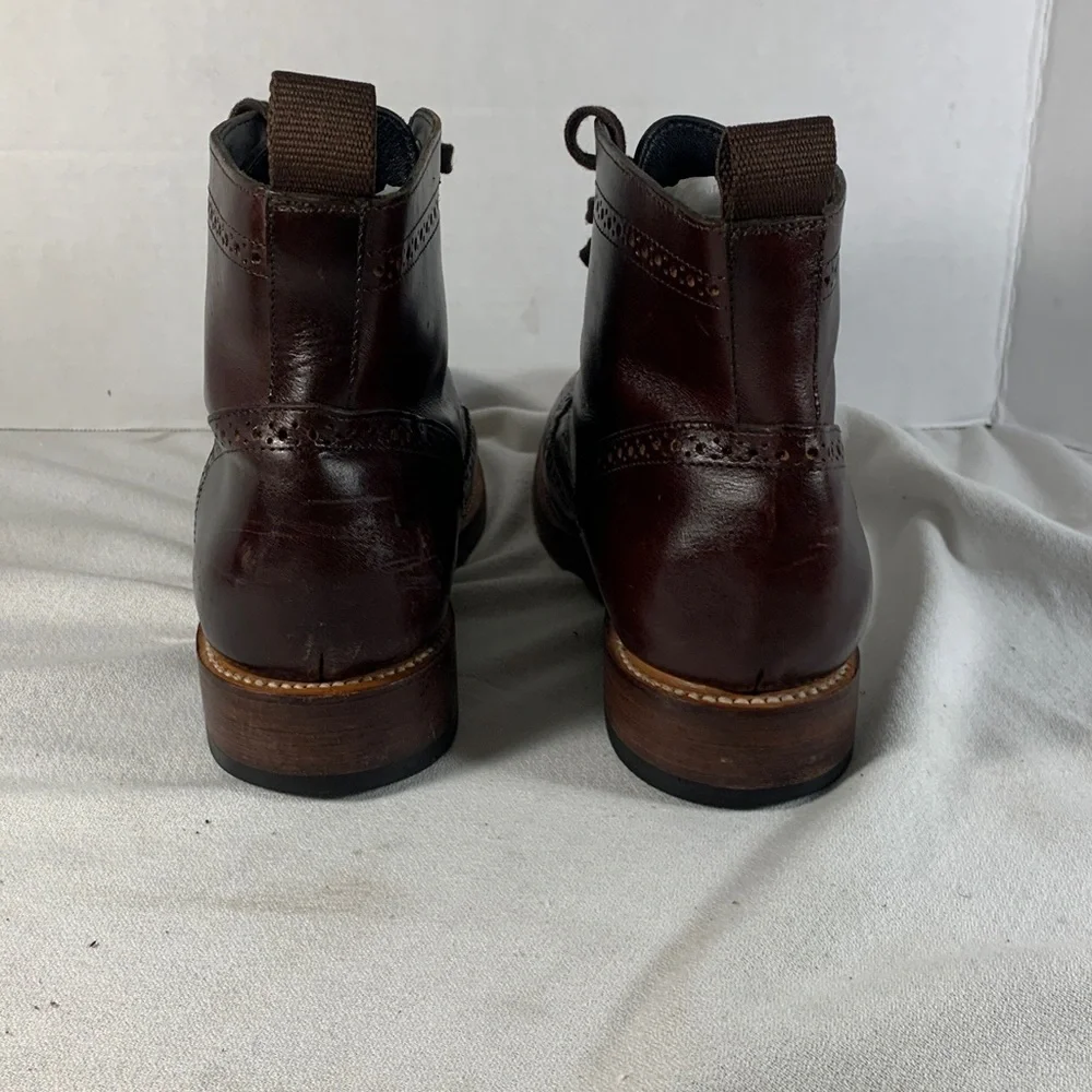 Thursday Boot Company Mens ‘Everyday’ Dark Brown Wingtip Brogue Boots